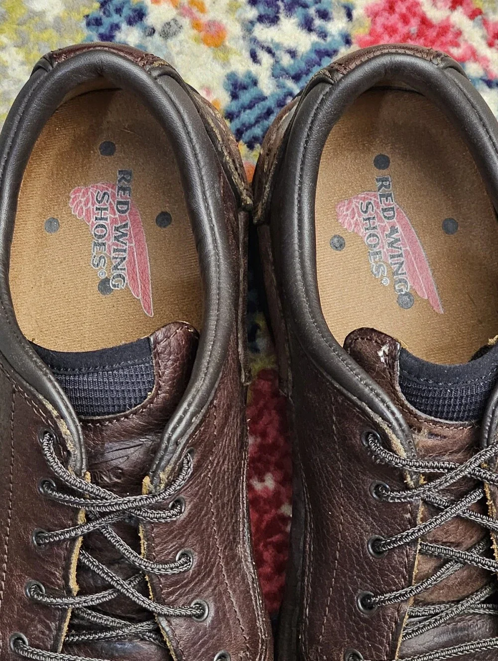 Red Wing 6704 Men's Size 9 Shoes StitchMax Aluminum Toe Oxfords Low Boots Brown